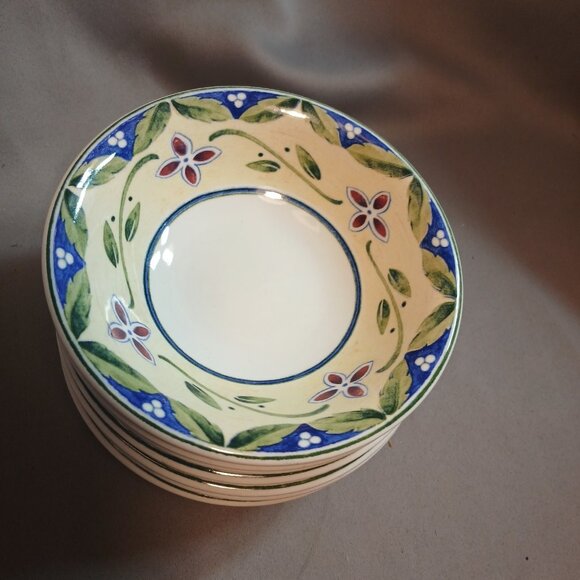 Pfaltzgraff Sicily Dessert Bowl Set of 7 Vintage 5 7/8" Discontinued Replacement - Picture 2 of 10